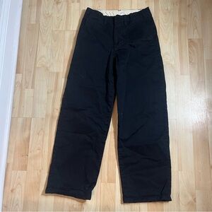 Gap Boys Black Lined Chino pants Size 10 Straight Leg